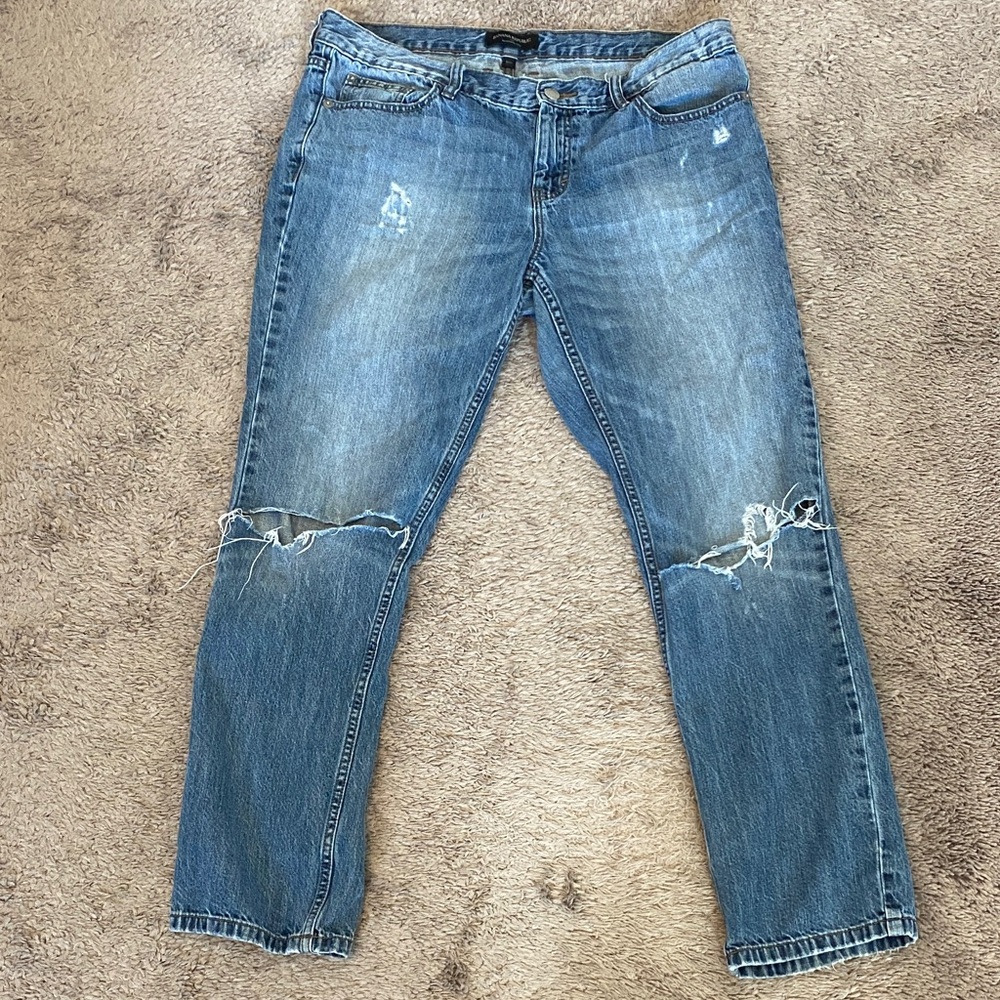 4/$20 banana republic ripped boyfriend jeans